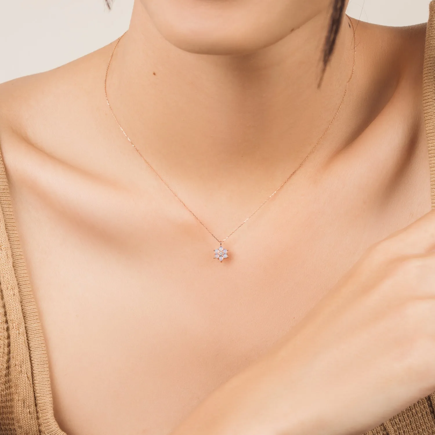 10k Rose Gold Fiorella Necklace