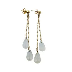 14K Gold Dangle Earrings