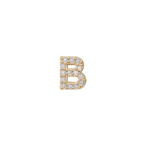 14k Skinny B Charm (yellow)