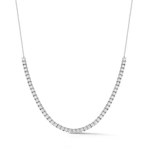 14K White Gold Diamond Necklace