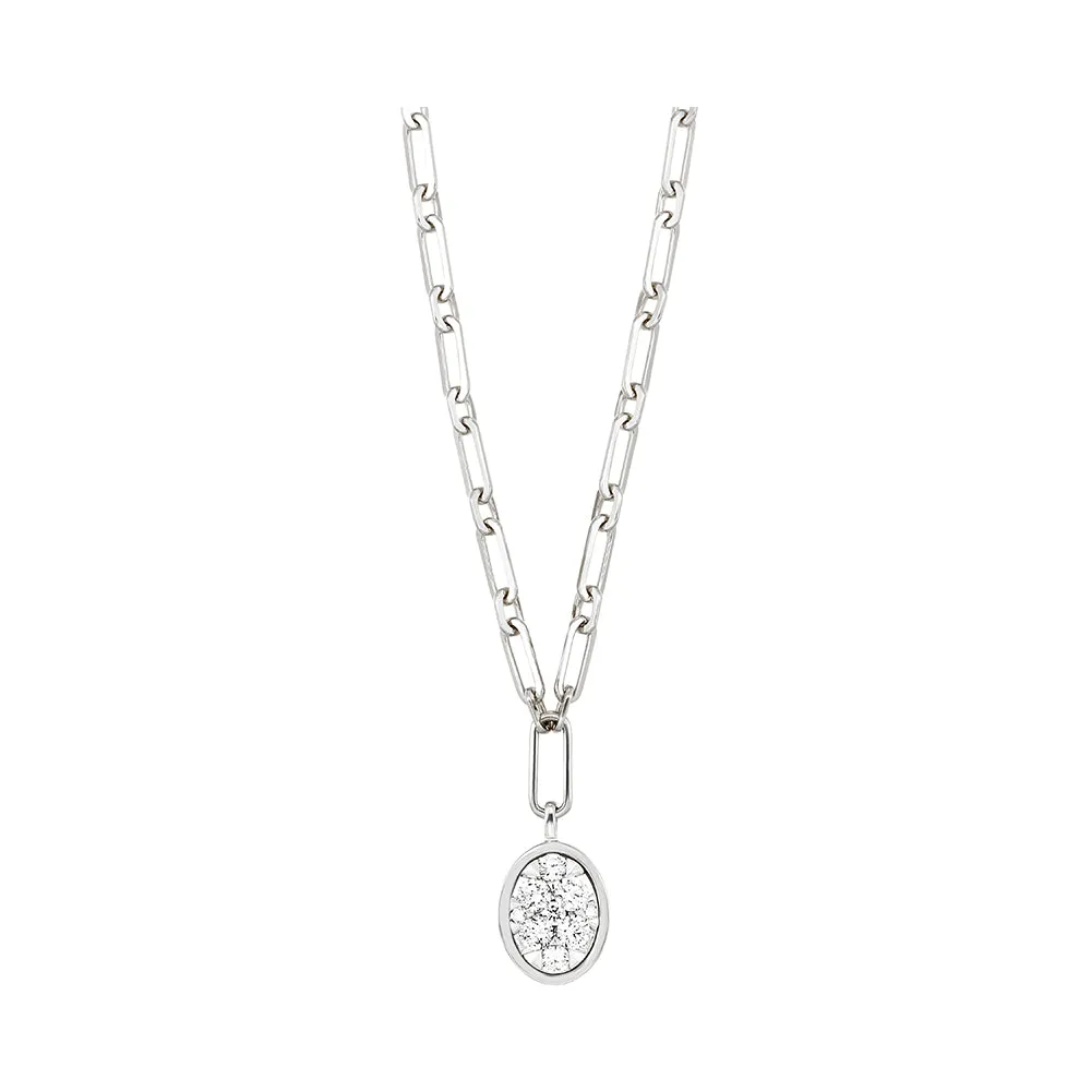 14Kt White Gold Diamond 1/2Ctw Necklace