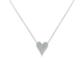 14KW 39D0.12CT,HEART NECKLACE (151N10076/N122)