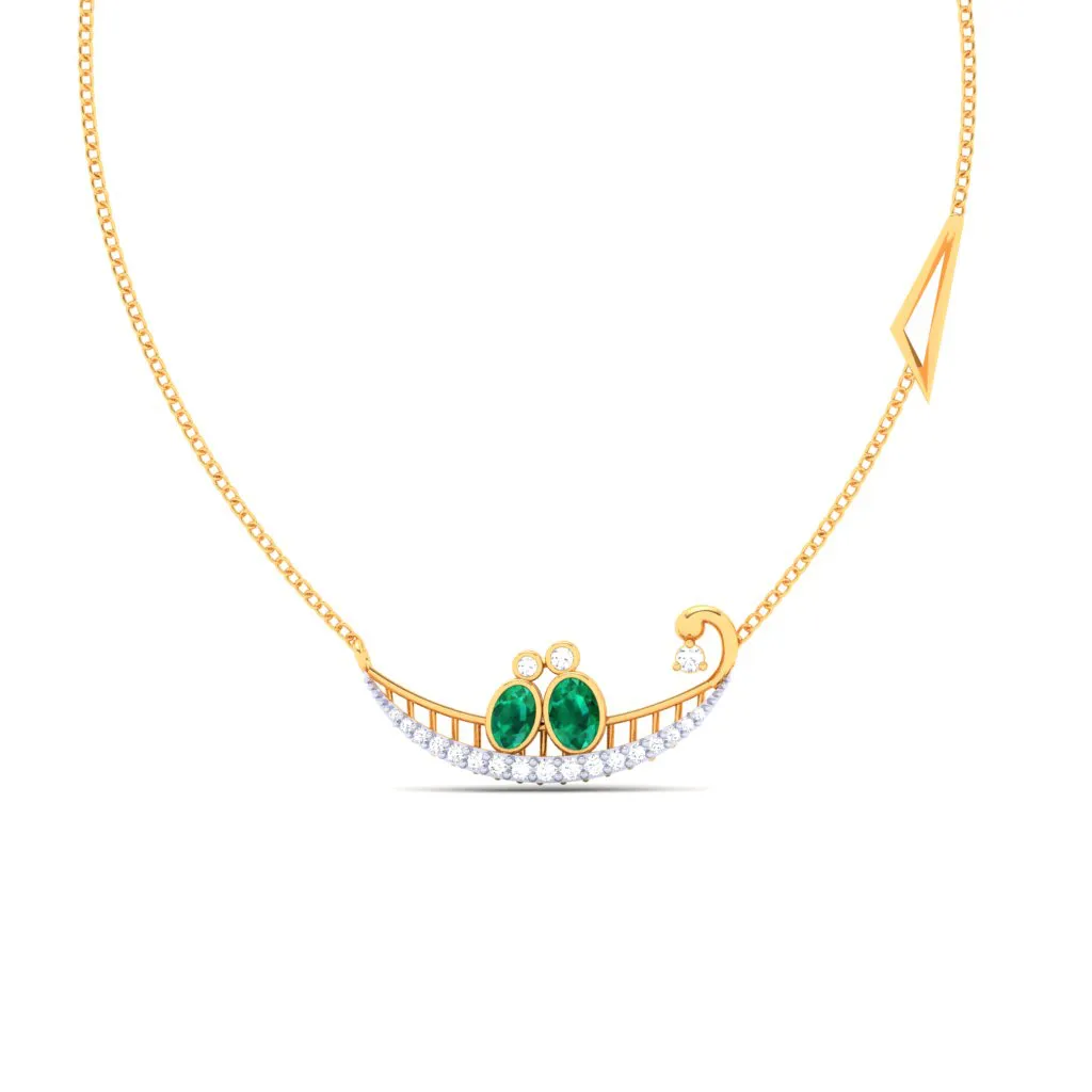 18k Diamond And Gold Necklace For Women From Diamond Collection