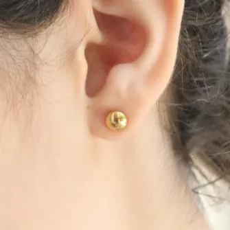 18K Gold-Filled Tiny Dot Stud Earrings