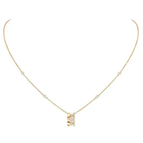 18K Gold Move Romane Diamond Pendant Necklace
