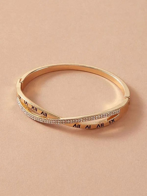 1pc Rhinestone Decor Bracelet for Women