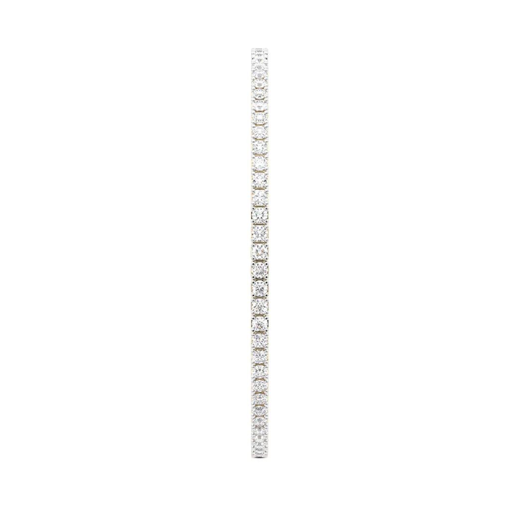 2 Carat Tennis Bangle Flexi 14K Yellow Gold | E-F VS Round Lab-Grown Diamonds