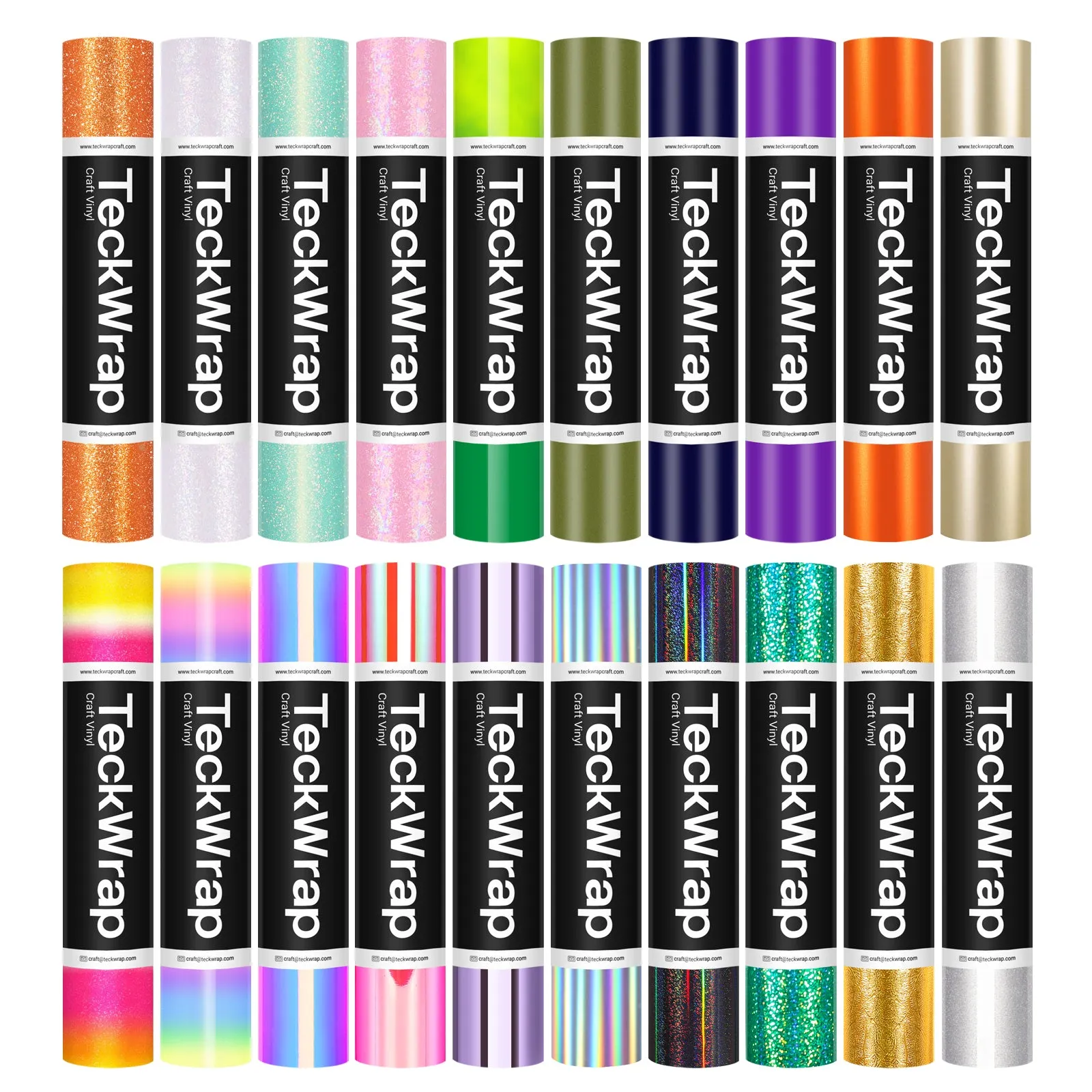 20 Rolls Craft Vinyl Bundle