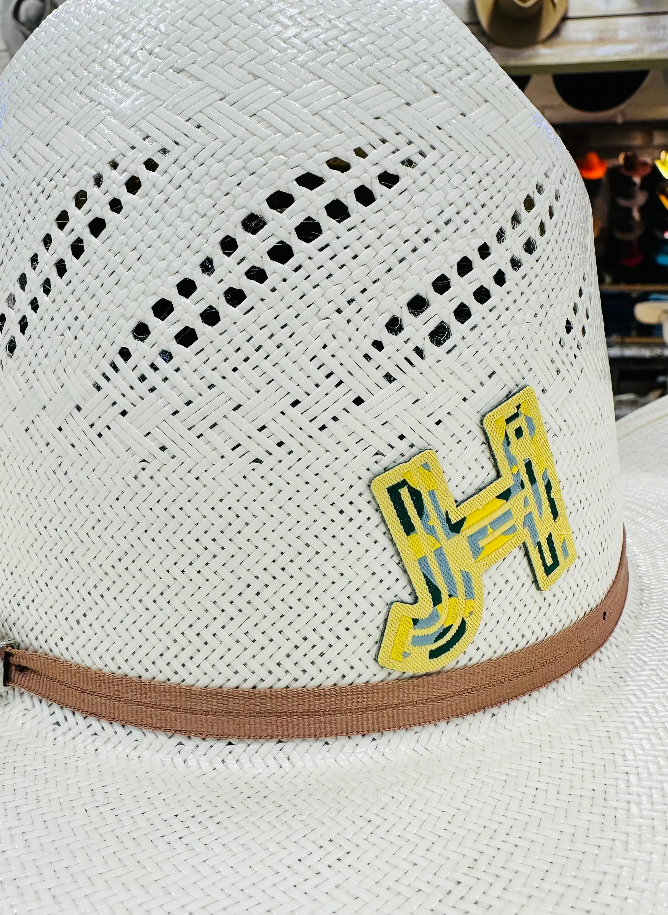 2023 Jobes Hats - patch/sticker - Aztec Yellow/Grey