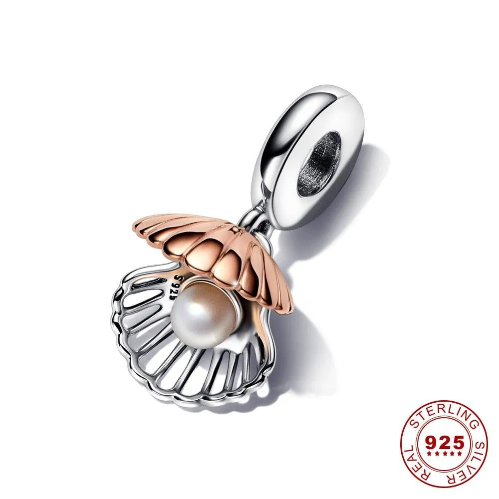 2023 New Summer 925 Sterling Silver Crab Jellyfish Charms