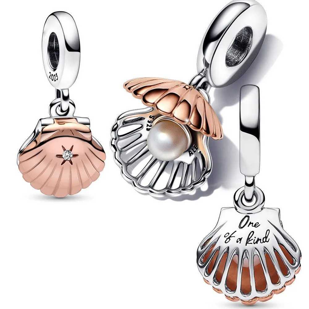 2023 New Summer 925 Sterling Silver Crab Jellyfish Charms