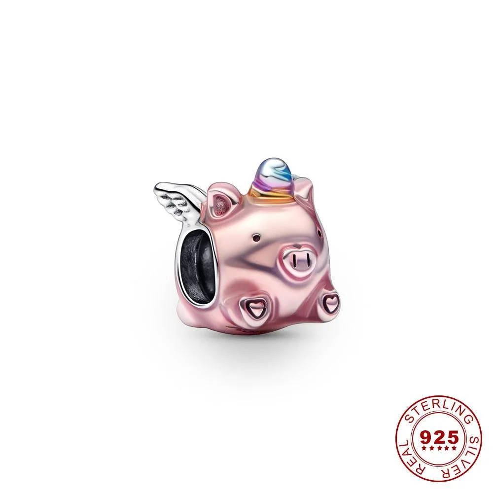 2023 New Summer 925 Sterling Silver Crab Jellyfish Charms