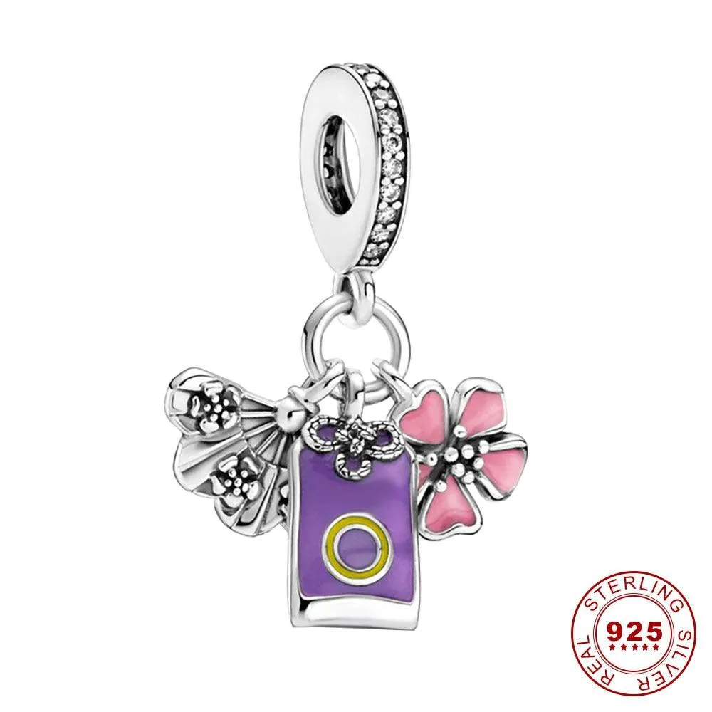 2023 New Summer 925 Sterling Silver Crab Jellyfish Charms