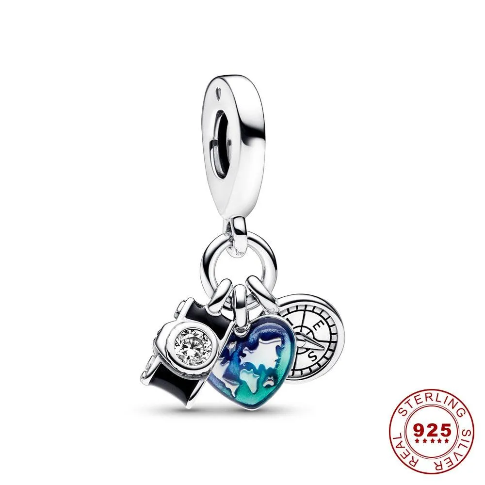 2023 New Summer 925 Sterling Silver Crab Jellyfish Charms