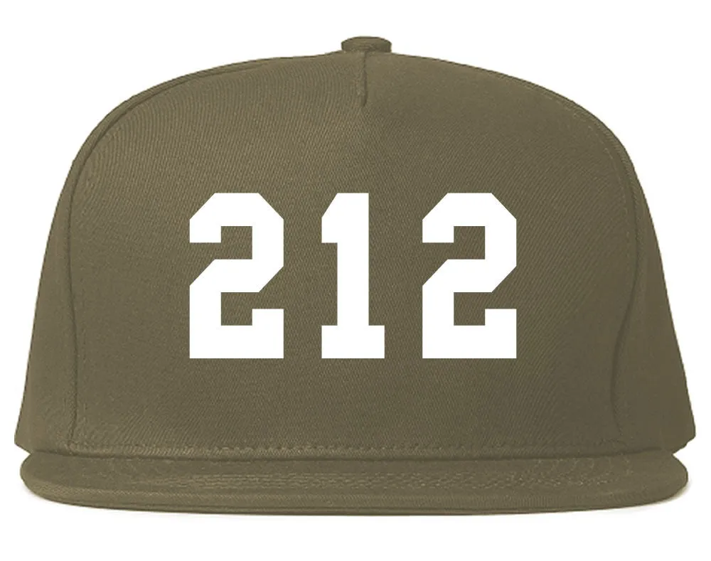 212 New York Area Code Snapback Hat