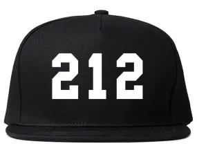 212 New York Area Code Snapback Hat