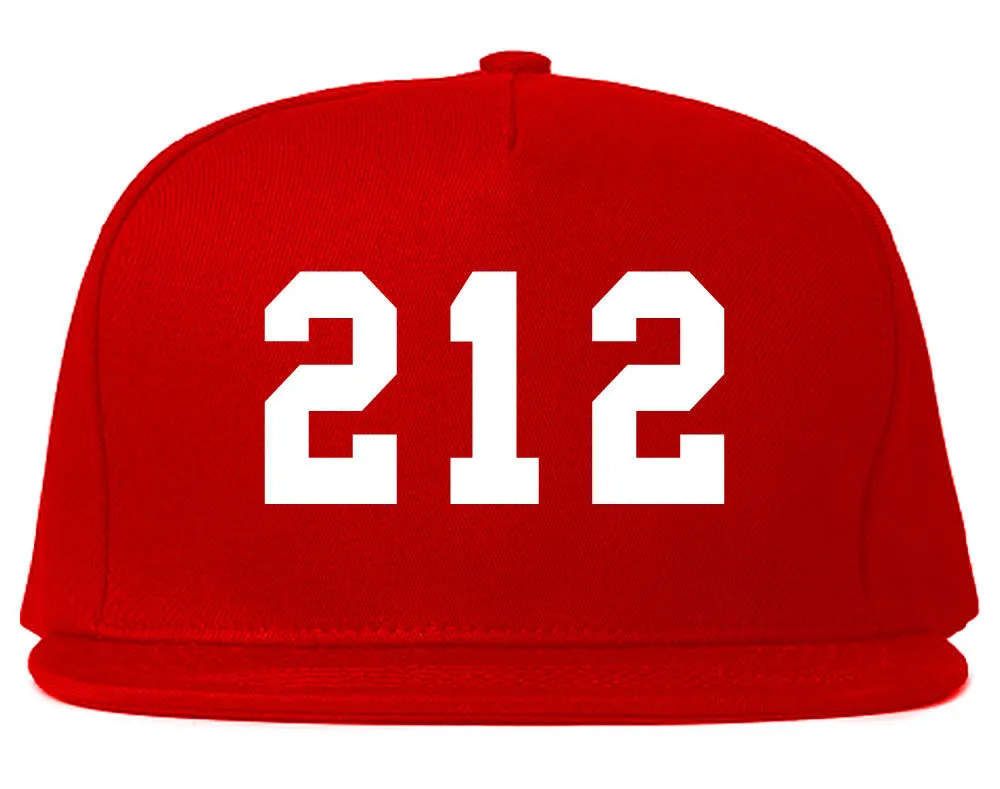 212 New York Area Code Snapback Hat
