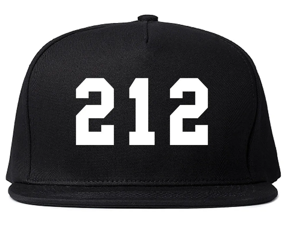 212 New York Area Code Snapback Hat
