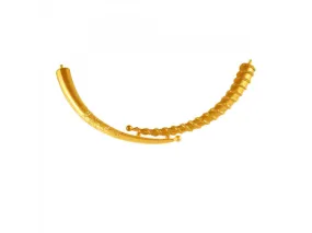 22k Round Gold Choker With Intricate Craftsmanship