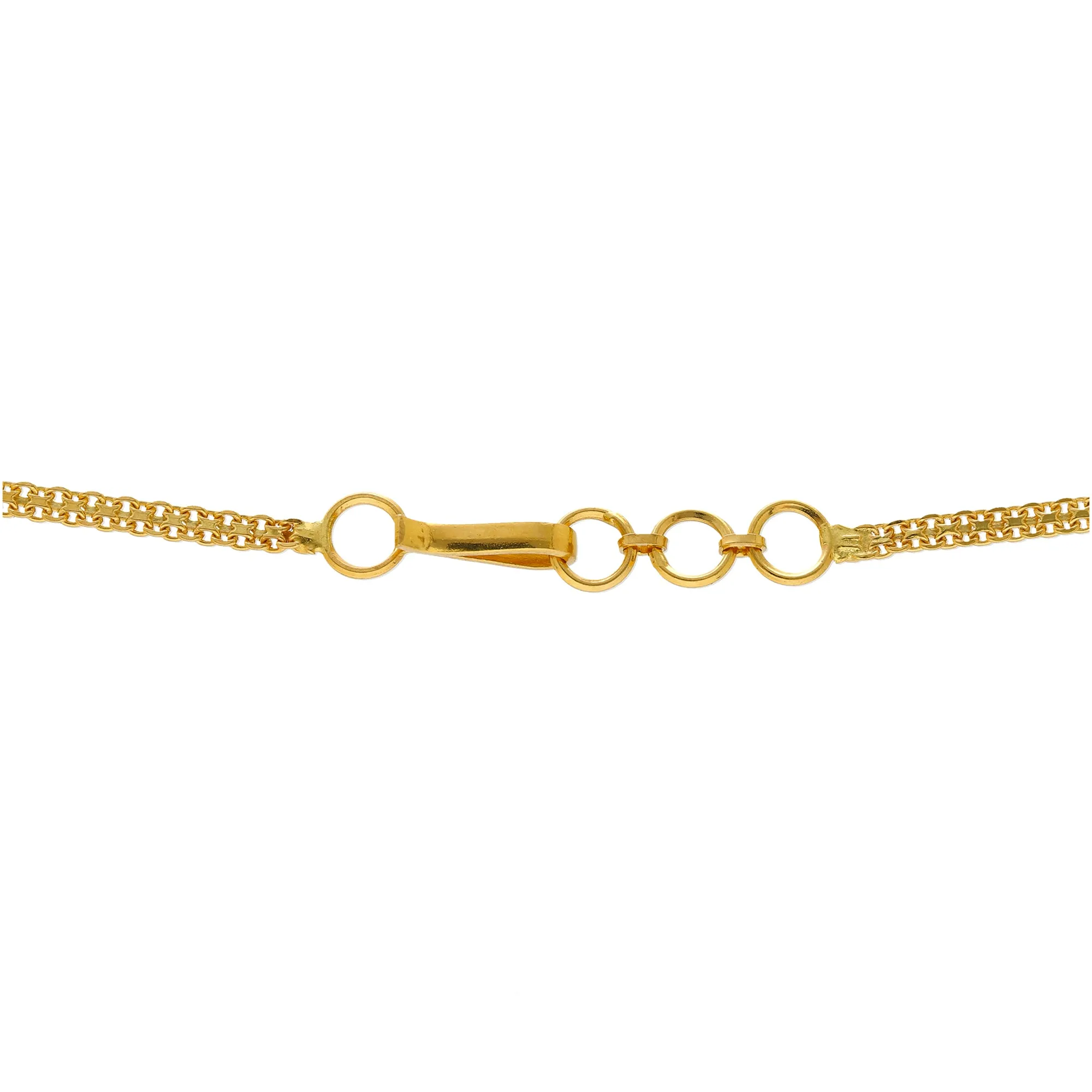 22K Yellow Gold Antique Choker Necklace Set (83.5gm)