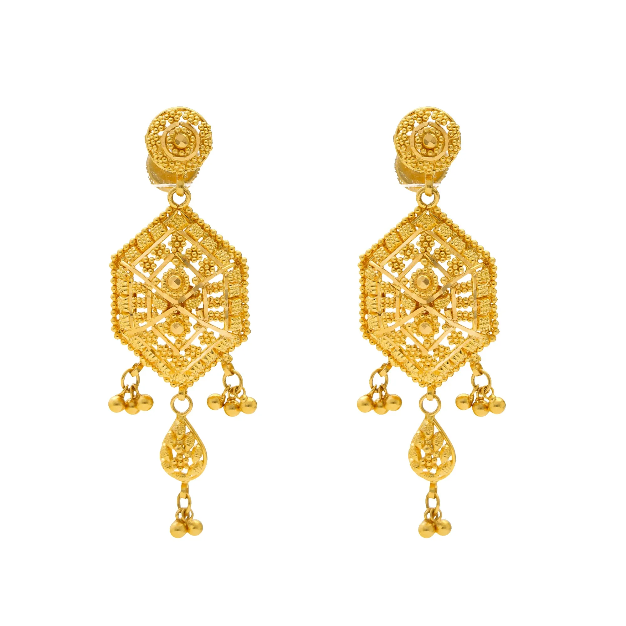 22K Yellow Gold Necklace Set (22.5gm)