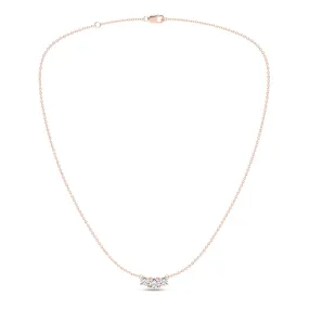 3-Stone Diamond Necklace