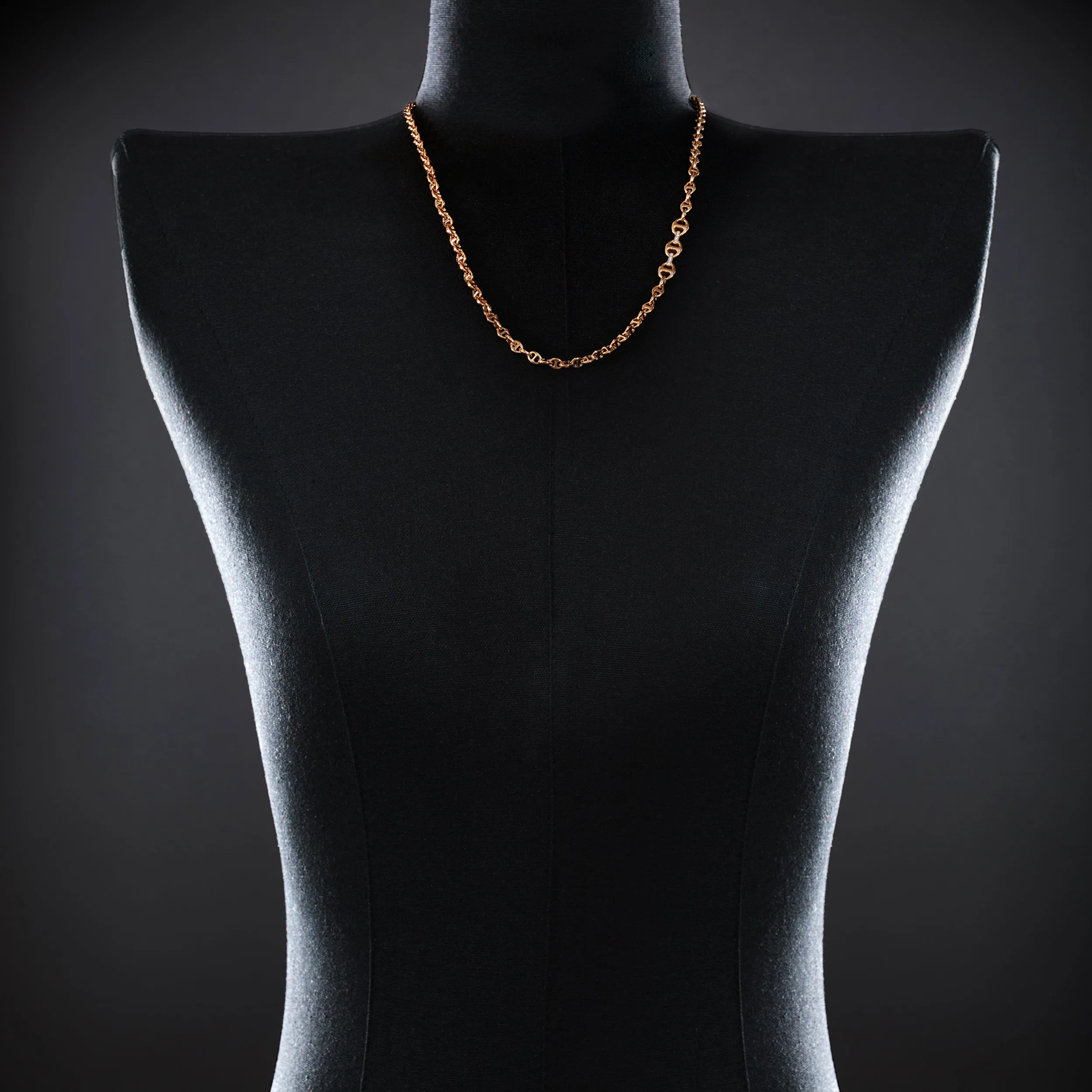 3MM OPEN-LINK™ NECKLACE WITH DIAMOND PENDANT - 26"
