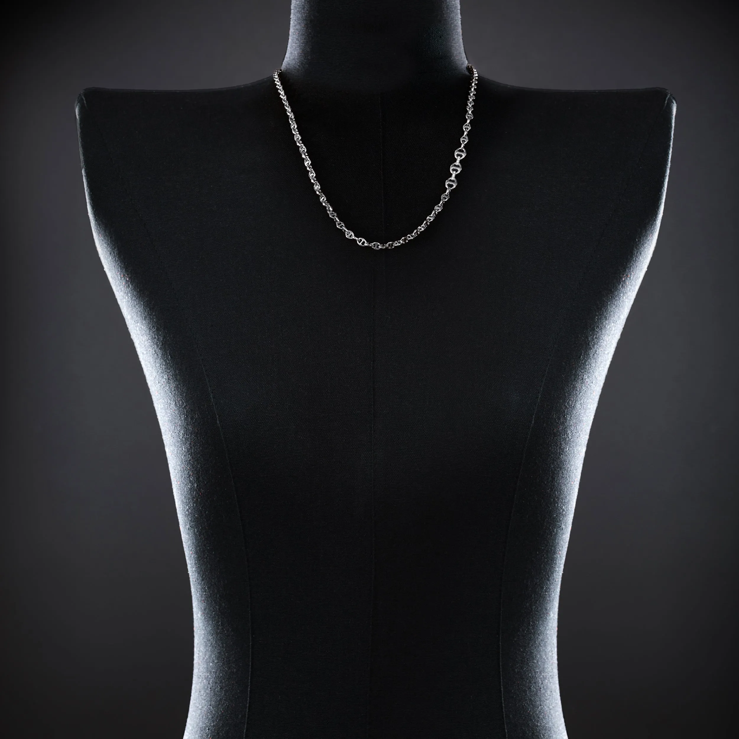 3MM OPEN-LINK™ NECKLACE WITH DIAMOND PENDANT - 26"