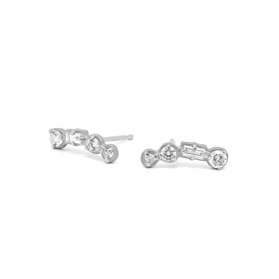 4 Stone Round and Baguette Diamond Climbers