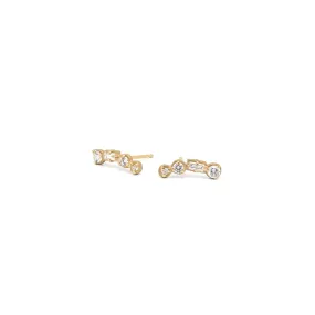 4 Stone Round and Baguette Diamond Climbers