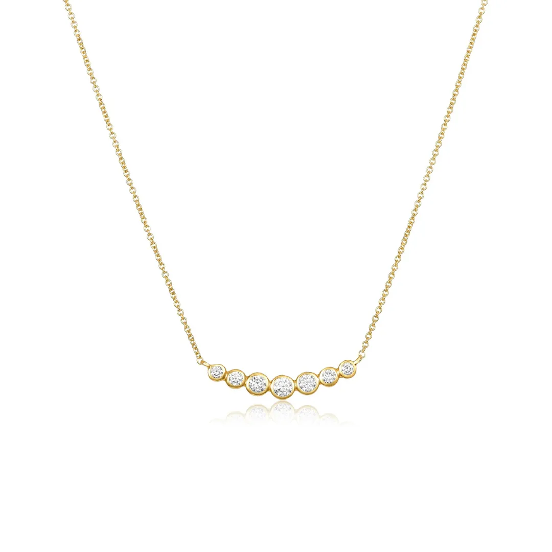 7 Diamond Bubble Necklace