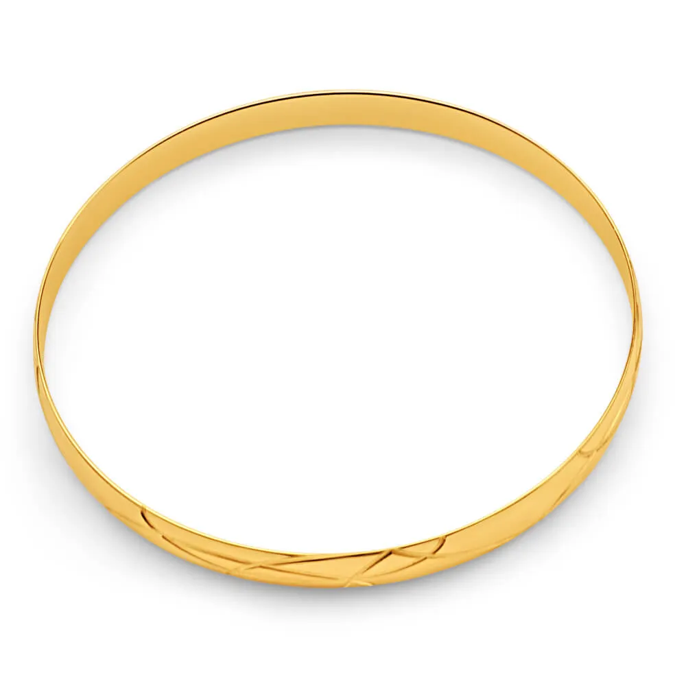 9ct Yellow Gold Delightful Bangle