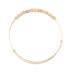 AB White-Opal Crystal Bangle