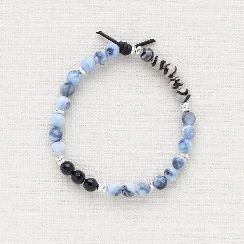 Agate & Black Onyx Mini Bracelet (Grounded) | February 2024 Mini of the Month