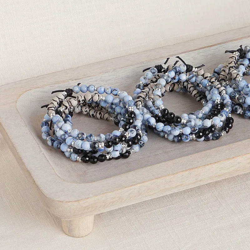 Agate & Black Onyx Mini Bracelet (Grounded) | February 2024 Mini of the Month