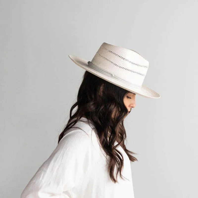 Arlo White Fedora Hat
