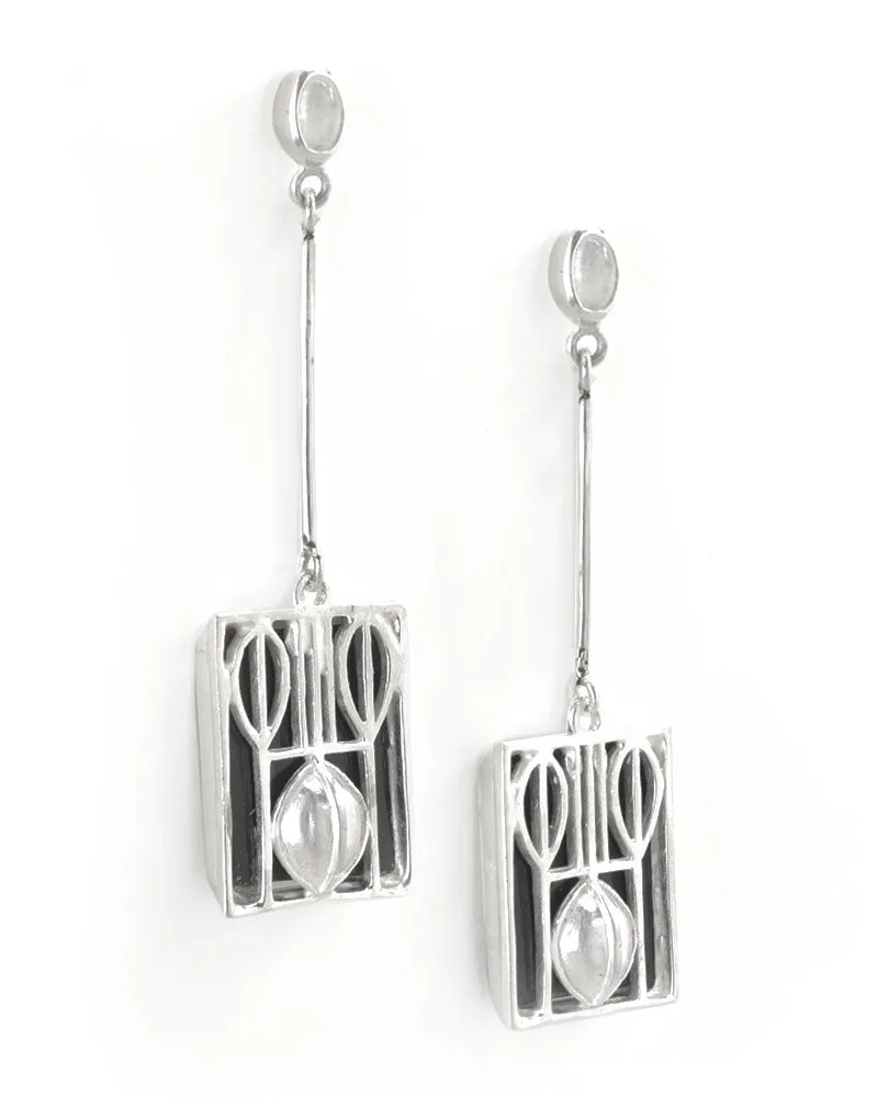 Art & Design Wiener Werkstätte Josef Hoffmann Silver Earrings