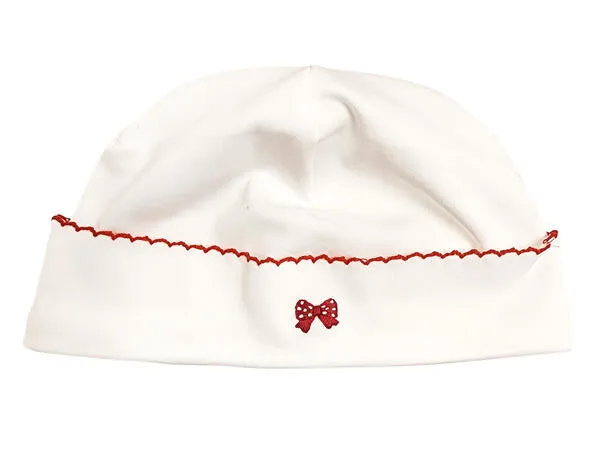 Baby Girl's "Christmas Reindeer" Pima Cotton Hat
