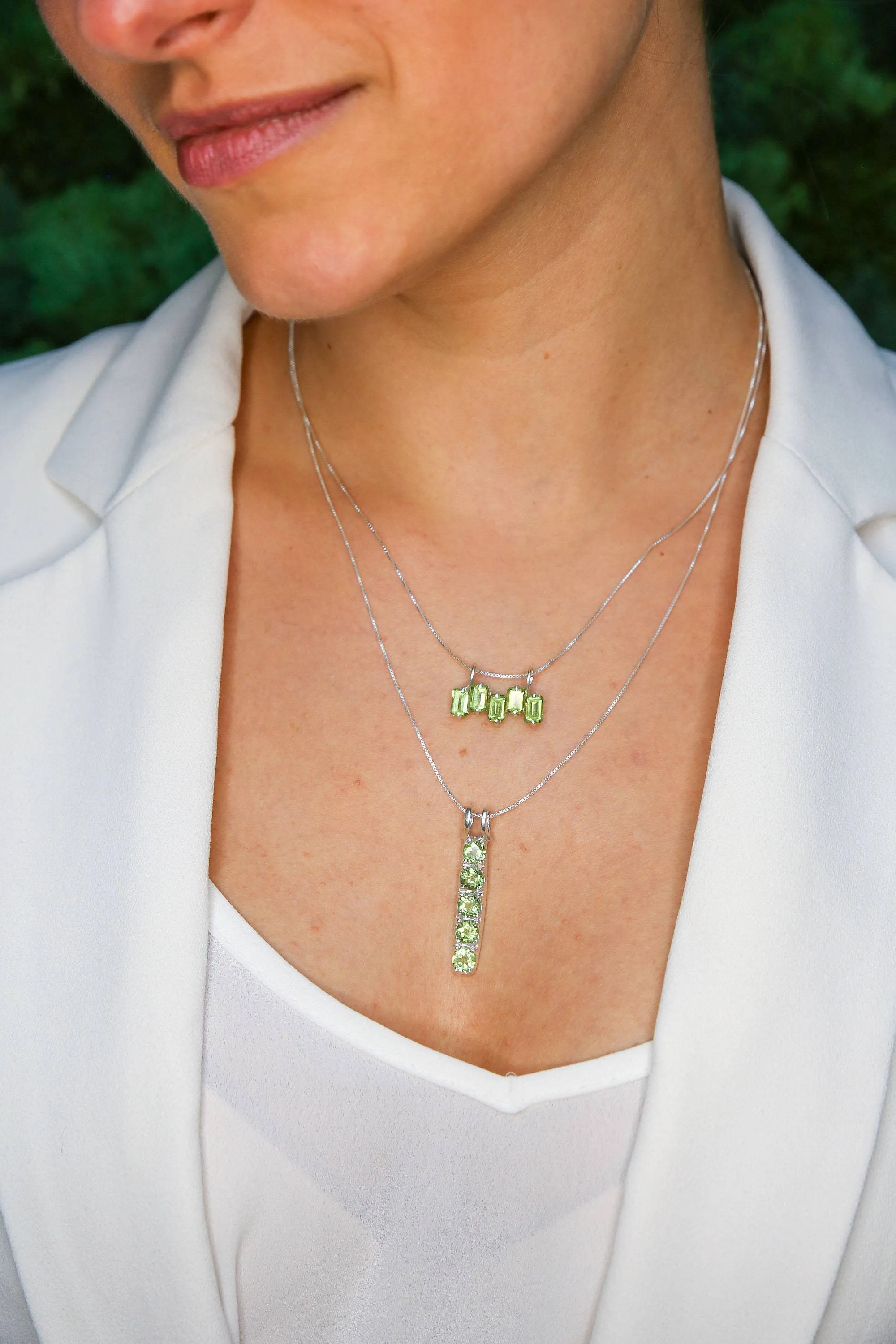 Bar Opal Pendant - Natural Ethiopian Opal, Fire Opal Necklace