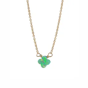bara boheme | Small "CLOVER" Opal Necklace