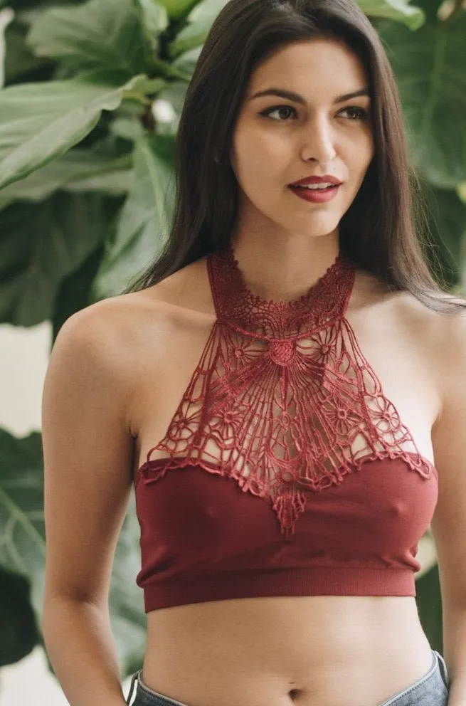 Baroque High Neck Bralette