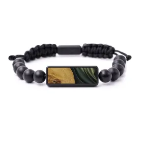 Bead Wood Resin Bracelet - Concettina (Dark Green, 588154)