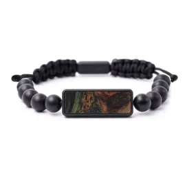 Bead Wood Resin Bracelet - Dorolisa (Dark Green, 578786)