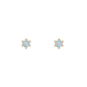 Birthstone Earrings: June Moonstone