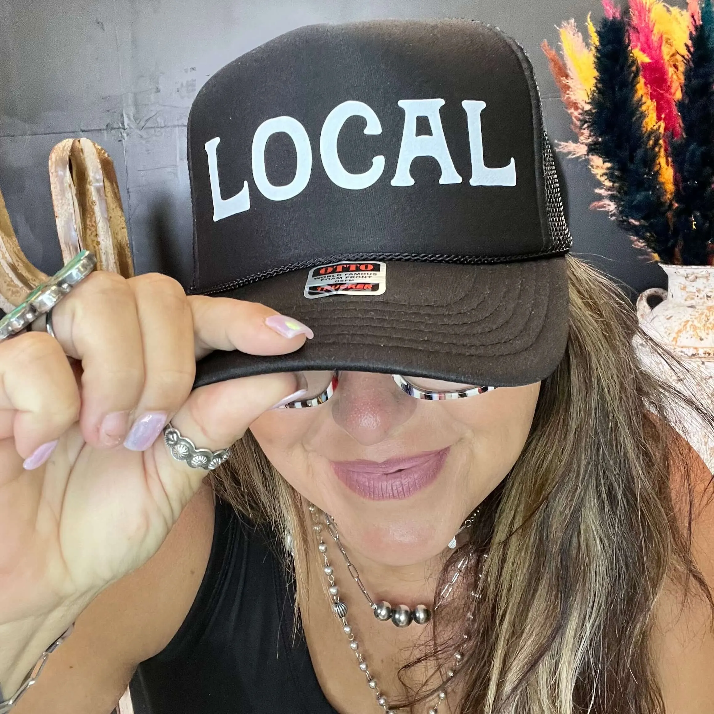 Black & White Local Trucker Hat