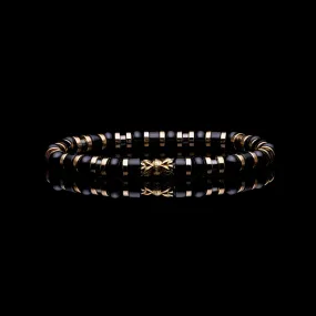 Black Gold II | Onyx, Hematite Beaded Bracelet