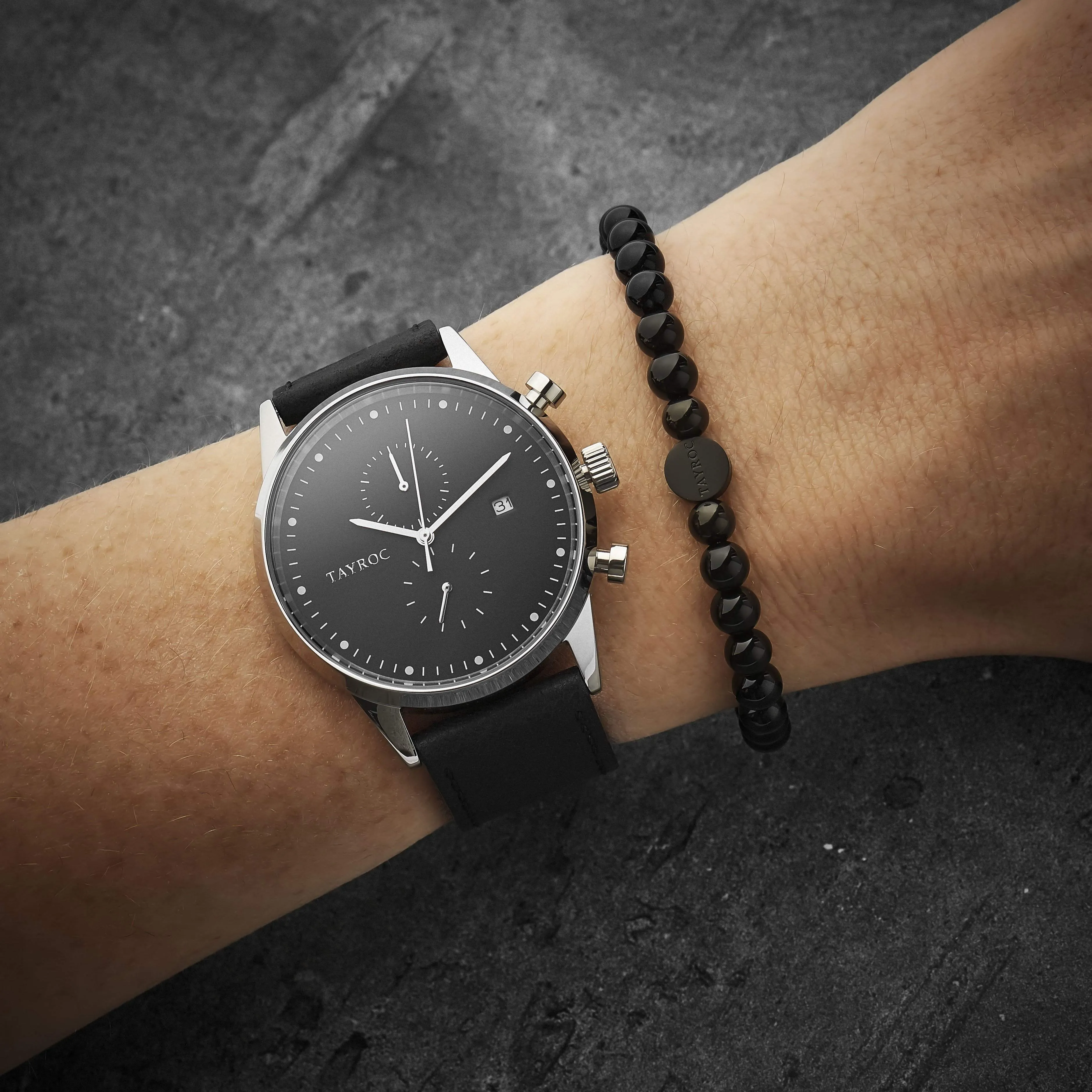 Black Onyx Semi-Precious Stone Bracelet