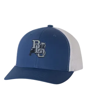 BLO Embroidered Royal/White Snap Back Hat