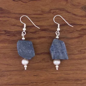 Blue Sponge Earrings