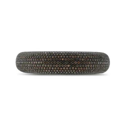 Brown Zircon Bangle Bracelet